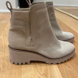 Dolce Vita Beige Ankle Booties